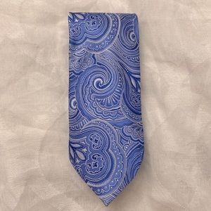 Stafford Blue and White Patterned Tie